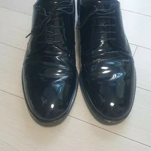 [BUNJANG] Louis Vuitton Men's Black Patent Leather Lace-up Dress Shoes 260 / 루이비통 남성 에나멜구두 블랙 260 팝니다