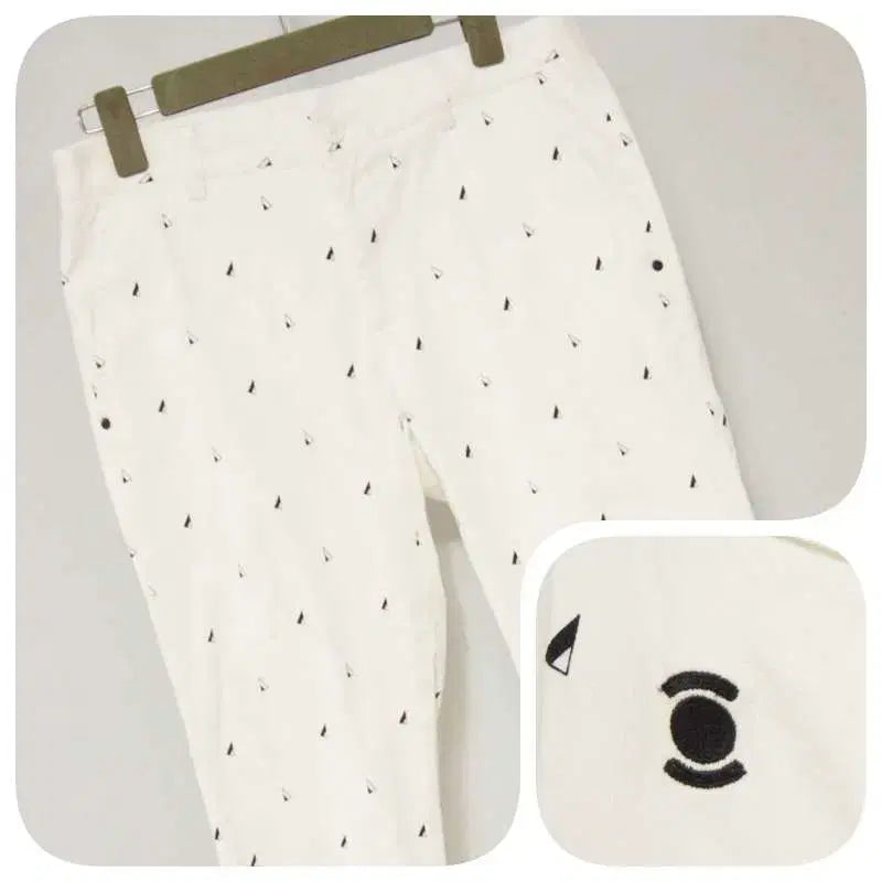 [BUNJANG] W.Angle Men's White Functional Golf Pants 30-inch Waist / 와이드앵글 화이트 기능성 골프팬츠 남성30인치