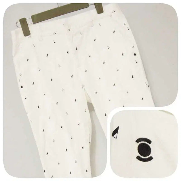 [BUNJANG] W.Angle Men's White Functional Golf Pants 30-inch Waist / 와이드앵글 화이트 기능성 골프팬츠 남성30인치