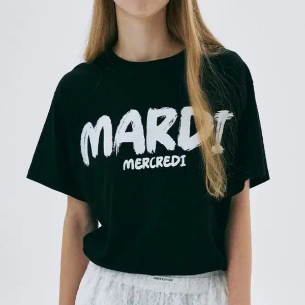 [BUNJANG] Mardi Mercredi Graphic T-Shirt Set / 마르디메크르디 그래픽 티셔츠1+1