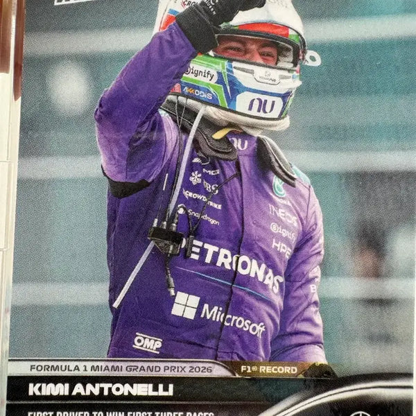 [BUNJANG] F1 Kimi Antonelli 2026 Miami Grand Prix Champion Topps NOW Card / F1 키미 안토넬리 2026 마이애미 우승 탑스나우