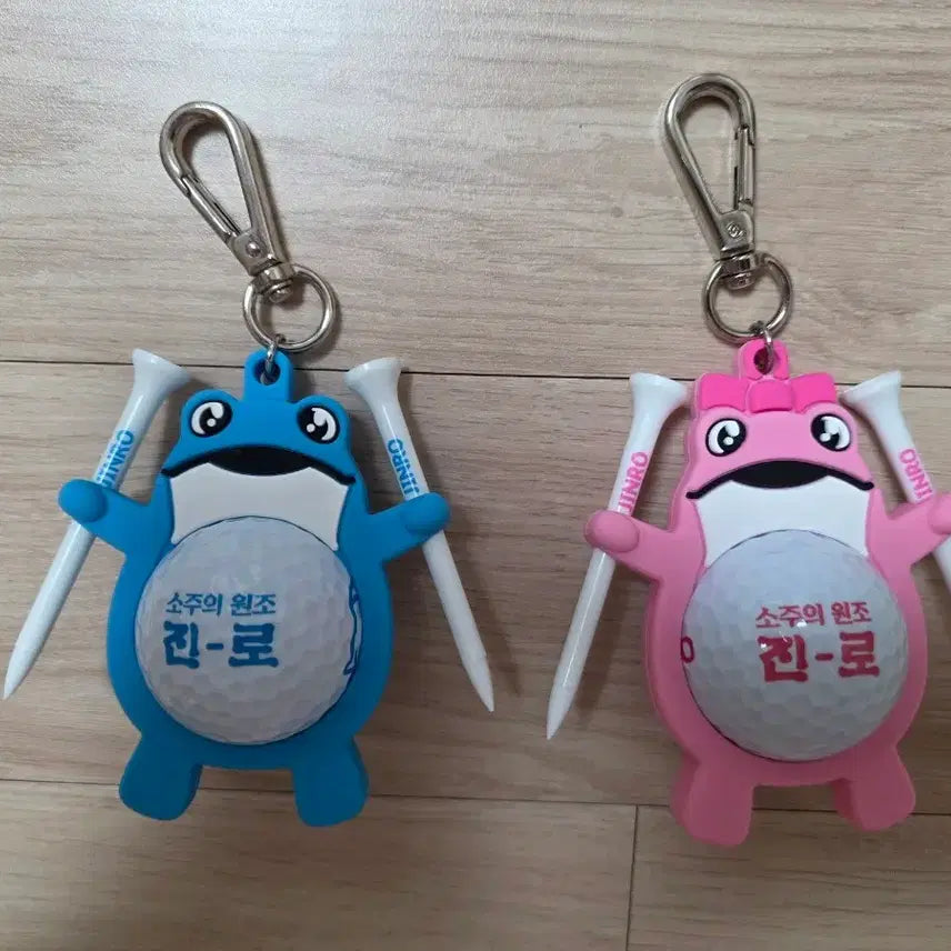 [BUNJANG] Jinro Toad Dokkebi Gukhoe Golf Tee Holder Mini Figure Keyring Set / (새상품) 진로 두꺼비 두껍상회 굿즈 골프 티꽂이 미니 피규어 키링 세트