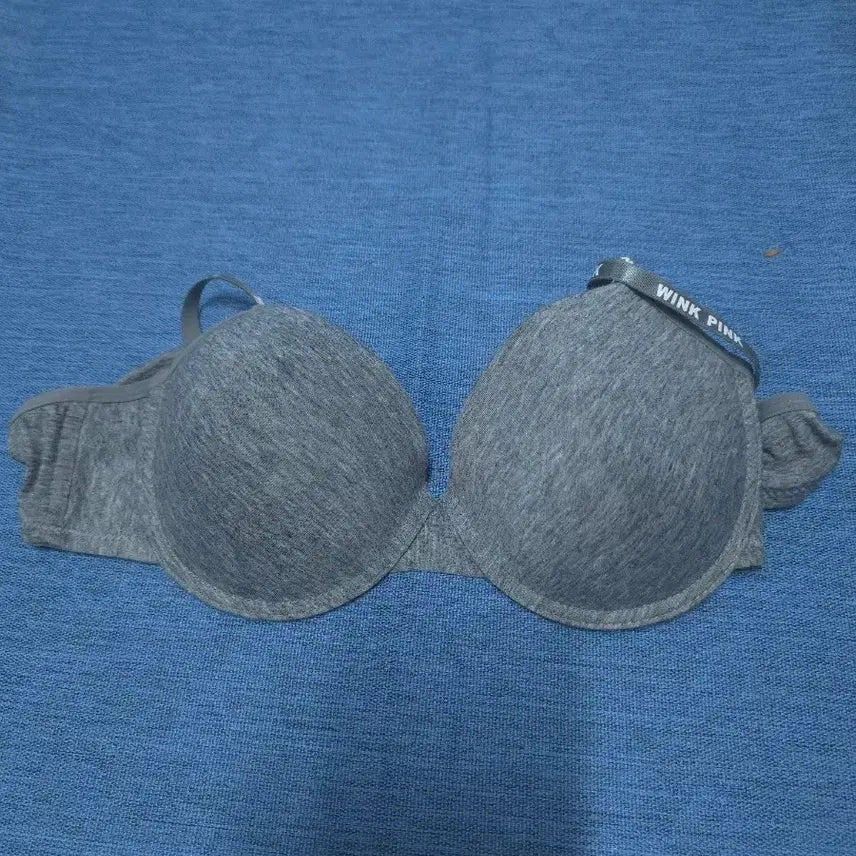 [BUNJANG] Wink Pink Grey Bra / 윙크핑크 그레이 브라
