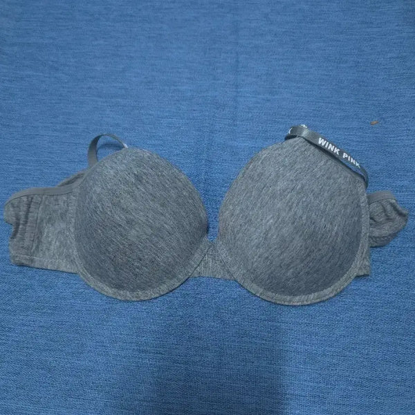 [BUNJANG] Wink Pink Grey Bra / 윙크핑크 그레이 브라