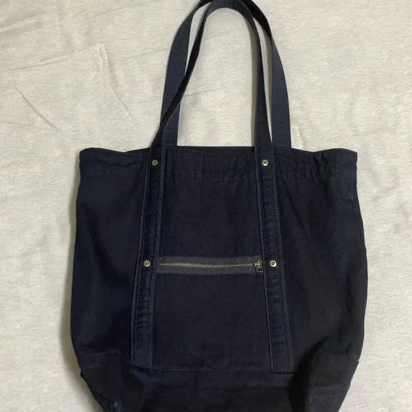 [BUNJANG] My Library Denim Tote Bag / 마이라이브러리 데님토트백