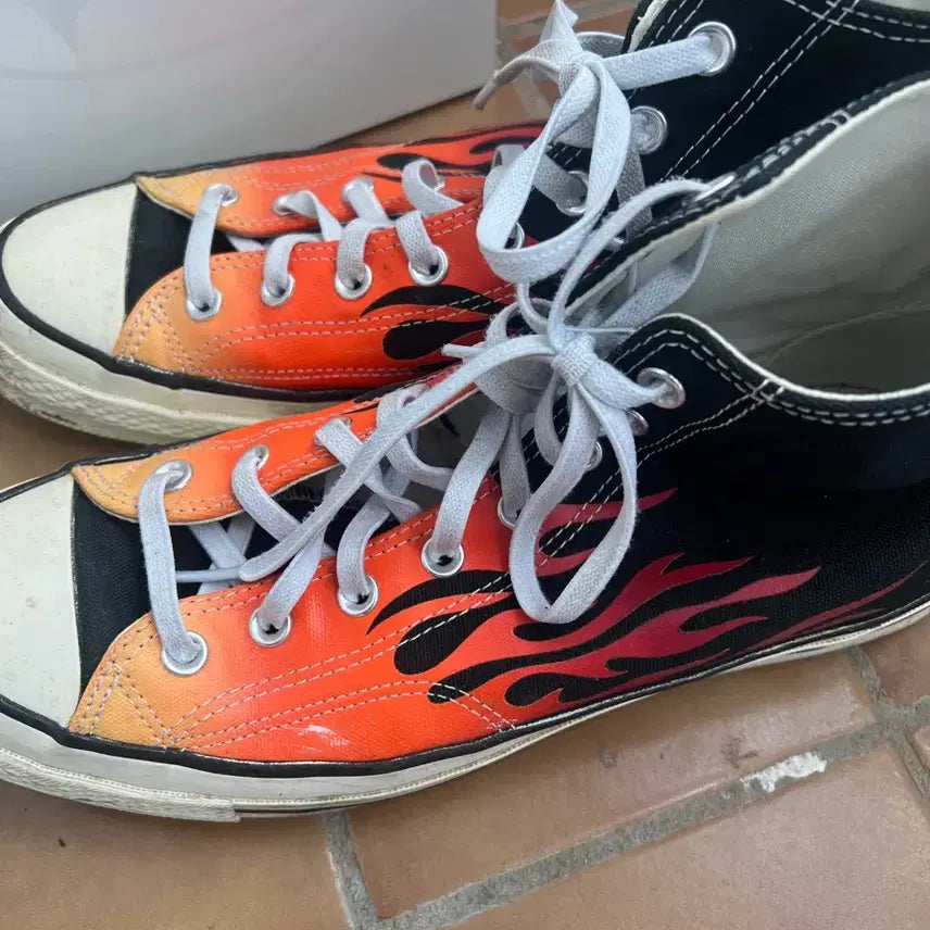 [BUNJANG] Converse Chuck Taylor Archive Flame High Top Sneakers / 컨버스 척테일러 아카이브 플레임 하이 290