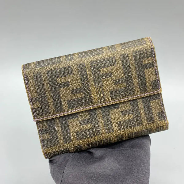 [BUNJANG] Fendi SLG Zucca Bi-Fold Wallet / 267003367 FENDI  SLG ZUCCA 8M0026 COMPAC