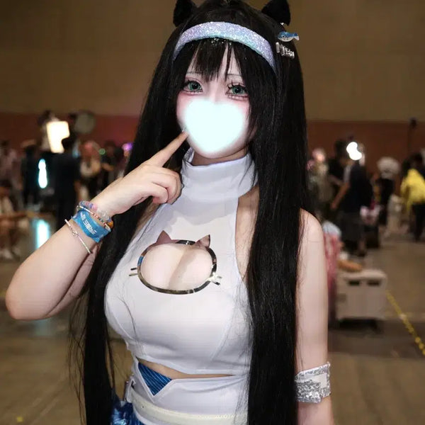 [BUNJANG] Victory Goddess: NIKKE Mint T.T Star Idol Cosplay Costume / <승리의 여신: 니케> 민트 T.T STAR 아이돌 코스프레 의상