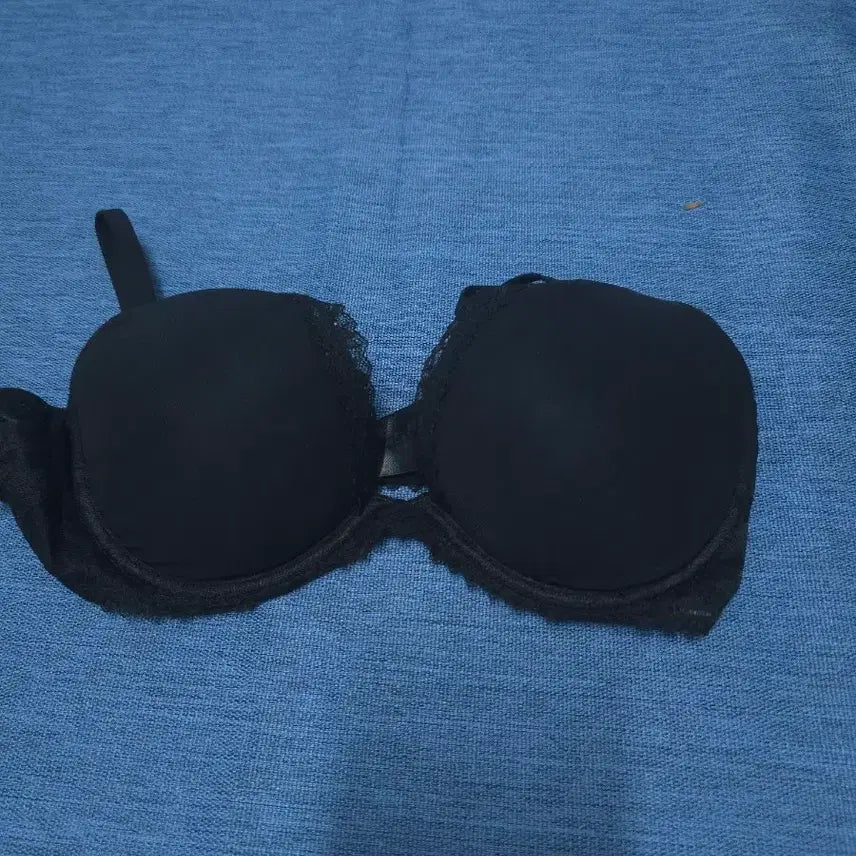 [BUNJANG] Black Lace Unlined Bra / 블랙 레이스 홑겹 브라