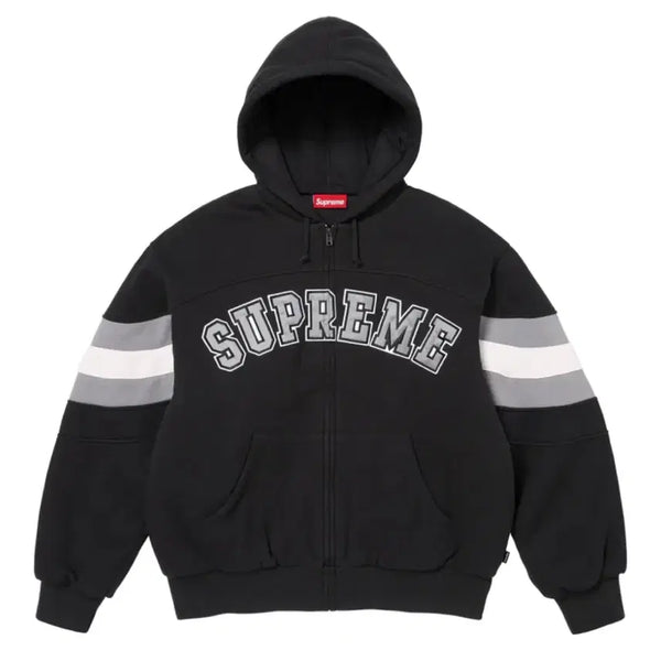 [BUNJANG] Supreme Zip-Up Hoodie Sweatshirt Black S / 슈프림 집업 후드 스웨트셔츠 블랙 S