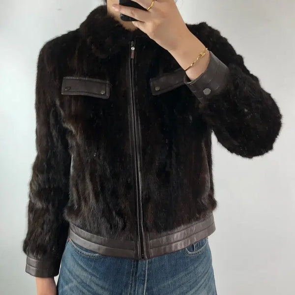 [BUNJANG] Belli Vestiti Lambskin Mink Jacket / [66] 베스띠벨리 양가죽 밍크 자켓