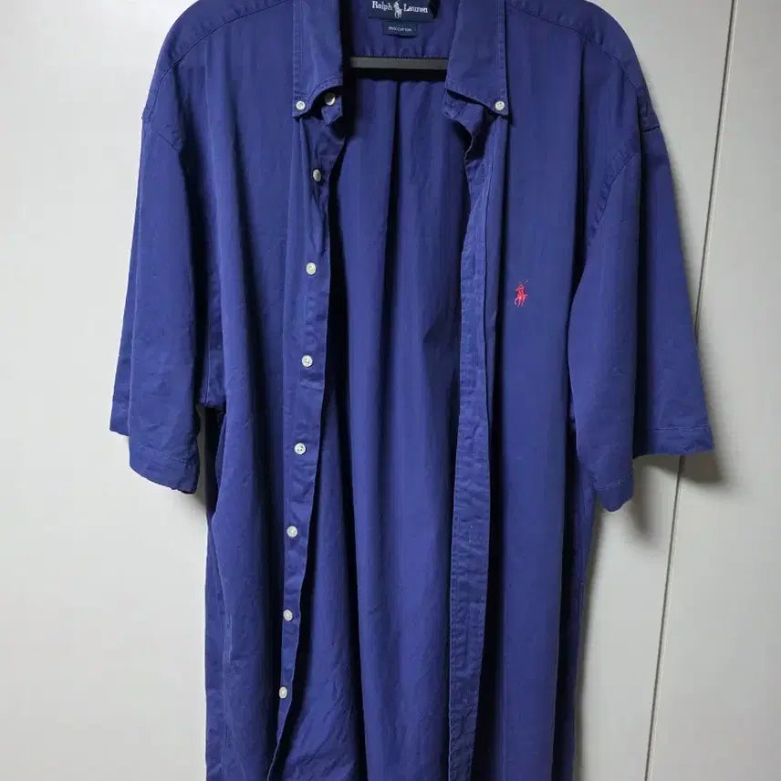 [BUNJANG] Polo Ralph Lauren Short Sleeve Shirt XLT (XXL) Blue Violet / 폴로 반팔셔츠 XLT(XXL) 블루바이올렛