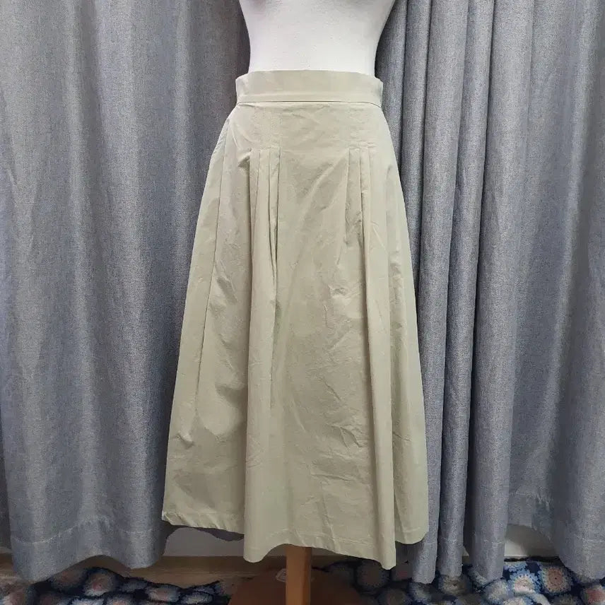 [BUNJANG] Premium Pinstripe Long Skirt / M고급 핀턱 롱스커트