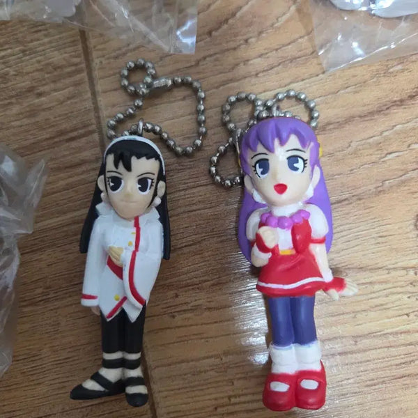 [BUNJANG] King of Fighters Keychain Figure Set (2 Types: Athena Asamiya, Chizuru Kagura) / 킹오브파이터 열쇠고리 피규어 2종 아테나 치즈루
