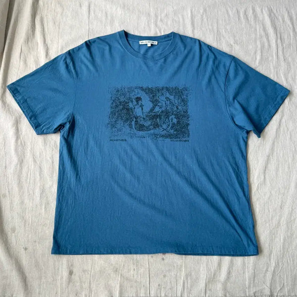 [BUNJANG] Milo Archive Prometheus Space Blue Short Sleeve T-Shirt XL / 밀로아카이브 프로메테우스 스페이스블루 반팔 XL