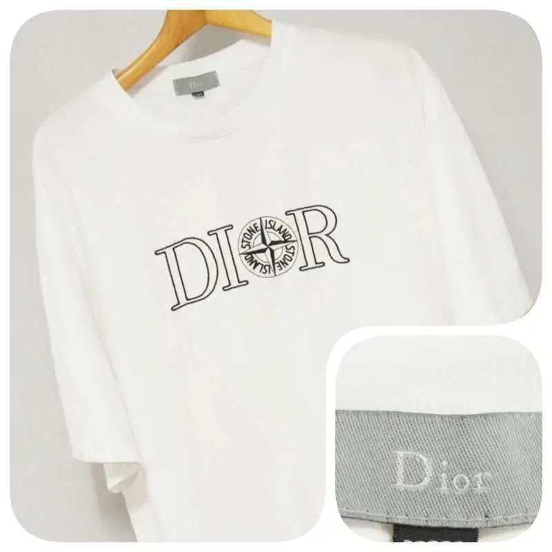 [BUNJANG] White Round Neck T-Shirt Men's 110 / 편집샵 화이트 반팔 라운드 티셔츠 남성110