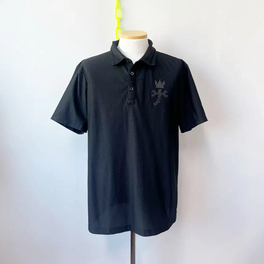 [BUNJANG] Castelbajac Men's Golf Short-Sleeve T-Shirt Black (Size 110) / 까스텔바작 남성골프반팔 블랙110