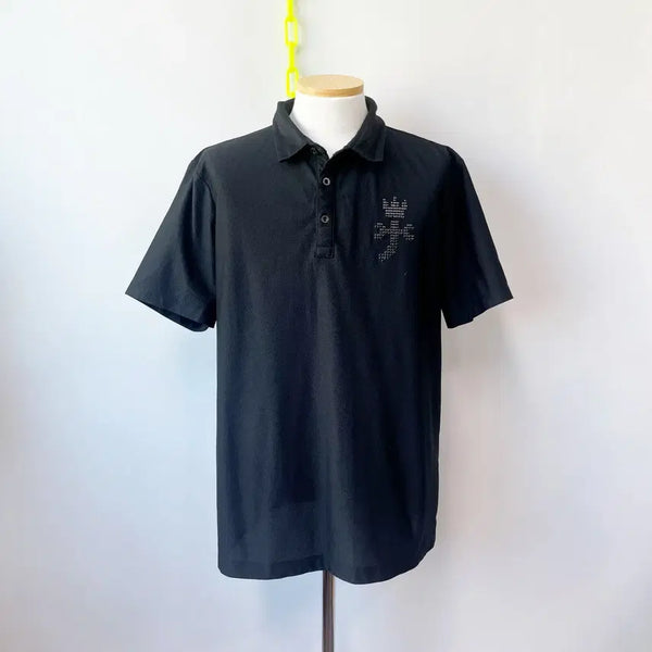 [BUNJANG] Castelbajac Men's Golf Short-Sleeve T-Shirt Black (Size 110) / 까스텔바작 남성골프반팔 블랙110