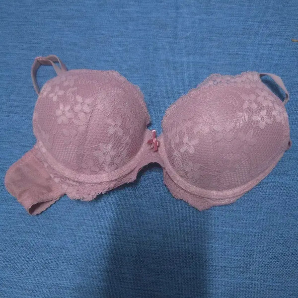 [BUNJANG] Lace Bra Pink / 레이스 속옷 브라 핑크