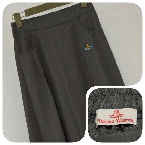 [BUNJANG] Vivienne Westwood Grey Elastic Waist Long Skirt Women's Size 28 / 비비안웨스트우드 그레이 밴딩 롱스커트 여성28인치