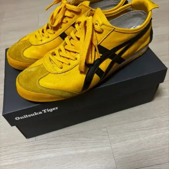 [BUNJANG] Onitsuka Tiger Mexico 66 Yellow/Black Sneakers (275mm) / 오니츠카 타이거 멕시코66 옐로우