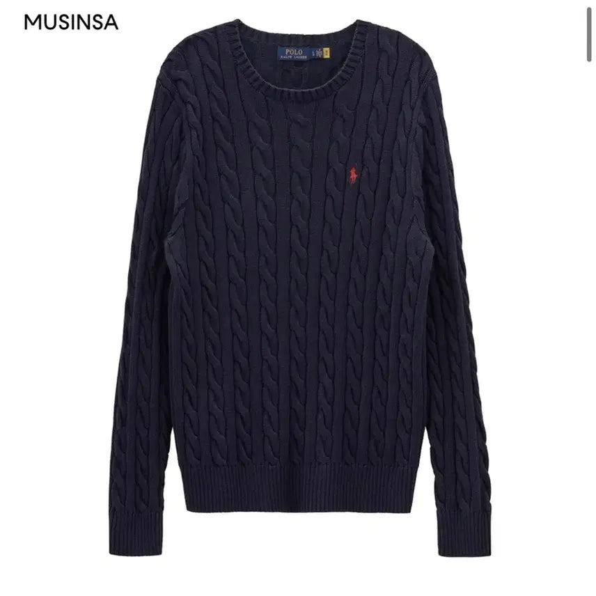 [BUNJANG] Polo Ralph Lauren Cable Knit Sweater / 폴로 랄프 로렌 케이블 니트