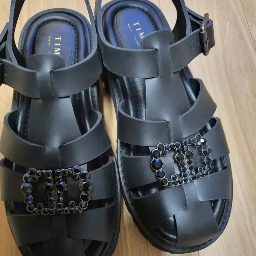 [BUNJANG] TIME Cubic Sandals 245 / 타임 큐빅 샌들