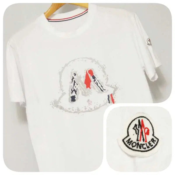 [BUNJANG] Editorial Shop Big Logo Round T-Shirt White Men's 100 / 편집샵 빅로고 반팔 라운드 티셔츠 남성100