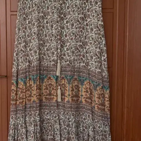 [BUNJANG] Plastic Island Patterned Long Dress / 플라스틱아일랜드 원피스