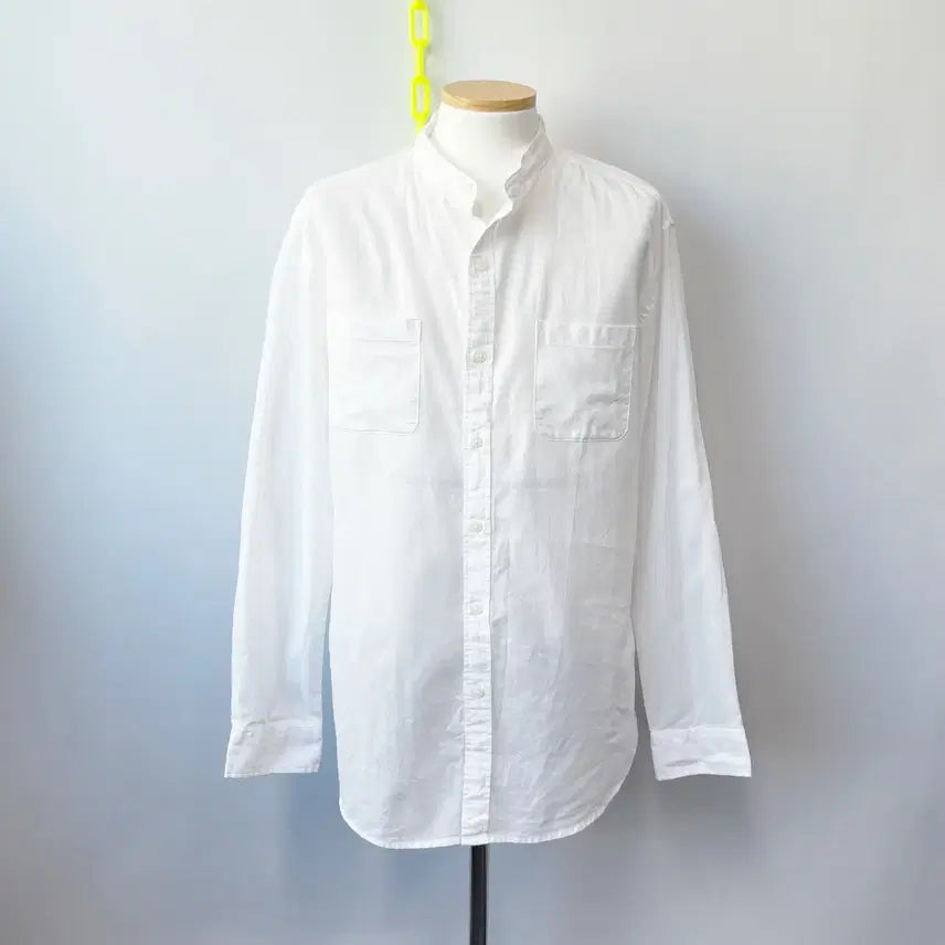 [BUNJANG] ZIOZIA Men's Linen Blend Henly Neck Shirt Size 110 / 지오지아 남성헨리넥 면마셔츠 110