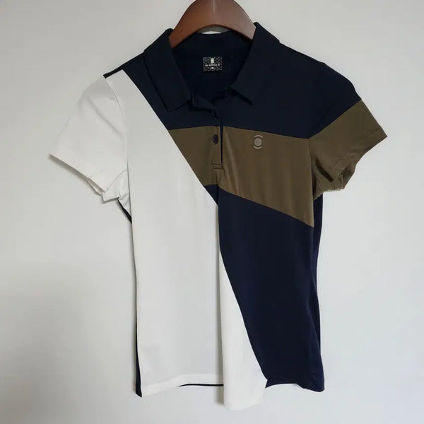 [BUNJANG] WAIGGLE Women's Short Sleeve Collar T-Shirt Logo PK T-Shirt G315 / 와이드앵글 여성 반팔 카라티 로고 여자 PK 티셔츠 G315