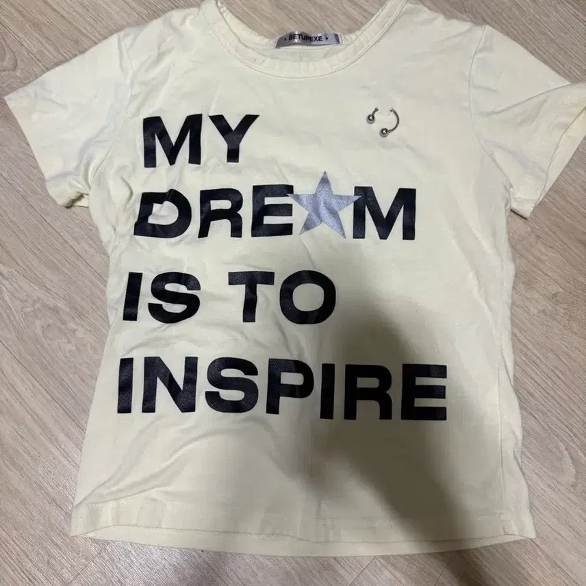 [BUNJANG] SETUP EX Dream Piercing Top Short Sleeve T-Shirt Lemon / 셋업이엑스이 드림 피어싱 탑 반팔 레몬