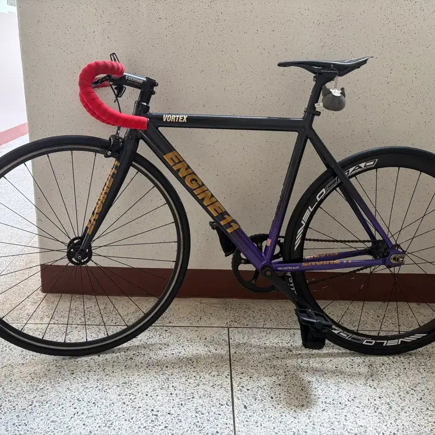 [BUNJANG] Engine 11 Vortex Fixie Bicycle - Black/Purple / ENGINE 11 VORTEX 픽시 자전거 블랙 퍼플