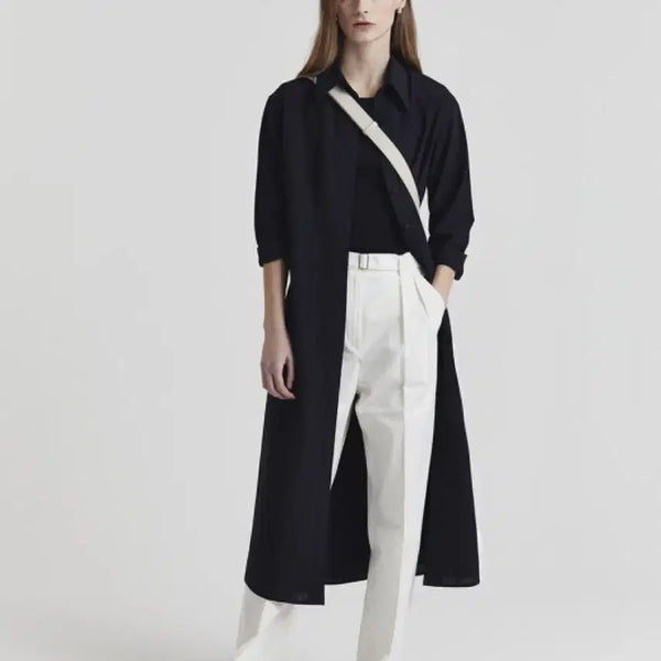[BUNJANG] Dunst Seersucker Jacket Dress Navy / DUNST 던스트 시어서커 자켓형 원피스 S