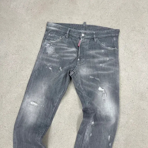 [BUNJANG] DSQUARED2 Cool Guy Jeans Light Grey Distressed Pants / 디스퀘어드2 쿨가이 라이트 그레이 디스트레스드 팬츠