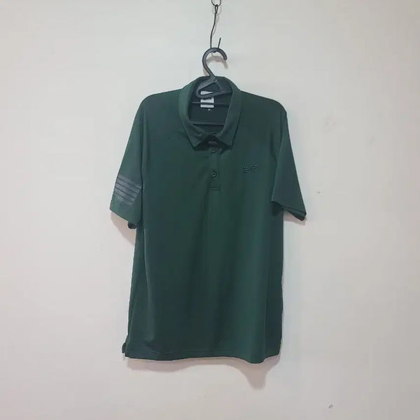 [BUNJANG] EXR Men's Green Collar T-Shirt / EXR 남성 카라티 그린