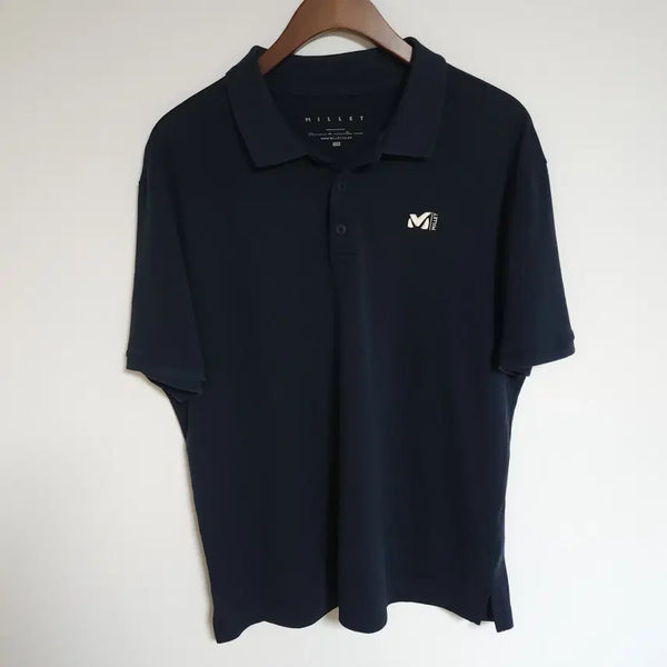 [BUNJANG] Millet Navy Men's Short Sleeve Polo Shirt Logo PK T-Shirt G322 / 밀레 네이비 남성 반팔 카라티 로고 남자 PK 티셔츠 G322