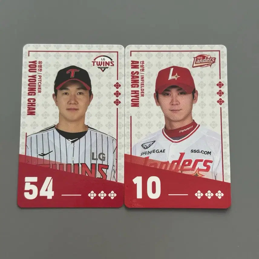 [BUNJANG] KBO LG Twins Yoo Young-chan / SSG Landers Ahn Sang-hyun Photocard Bundle Set / (팔도 KBO 포카 2종 일괄) LG 트윈스 유영찬 / SSG 랜더스 안상현