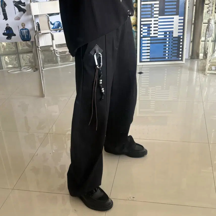 [BUNJANG] KOOI Holder Curve Pants Black / KOOI 코이 holder curve pants