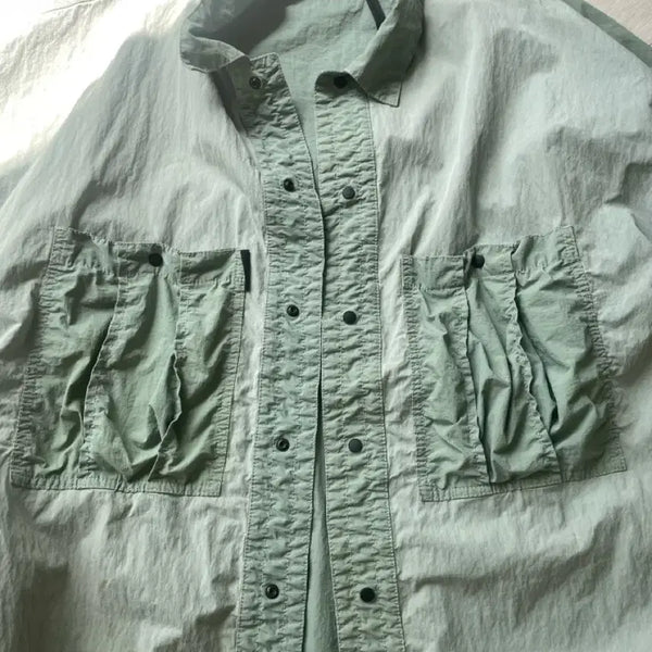 [BUNJANG] Nemen Khaki Pocket Detail Casual Shirt / Nemen 셔츠