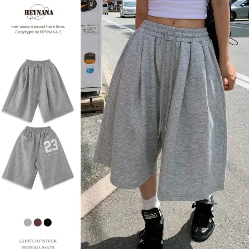 [BUNJANG] Heinana Pintuck Bermuda Shorts / 새상품) 헤이나나 핀턱 버뮤다 팬츠