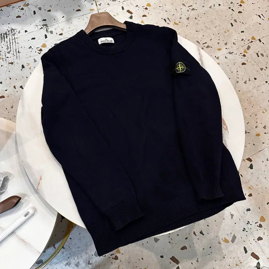 [BUNJANG] Stone Island Wool Knit XXL Navy / 스톤아일랜드 울 니트 xxl