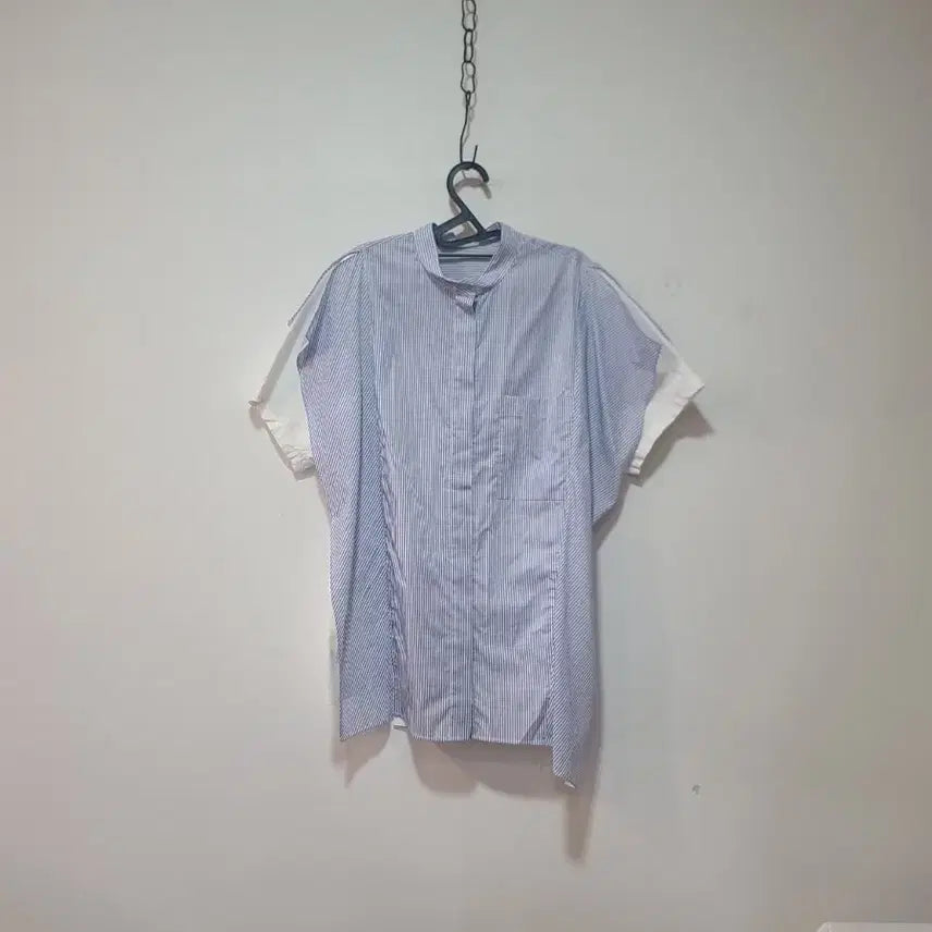 [BUNJANG] Striped Shirt Blouse / 스트라이프 셔츠 블라우스