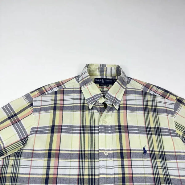 [BUNJANG] Polo Ralph Lauren Pony Check Short Sleeve Shirt (M) / 폴로 랄프로렌 포니 체크 반팔셔츠 (M)