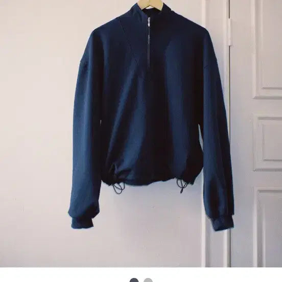 [BUNJANG] New Chief Chic Half-Zip Sweatshirt / 뉴치프시크 반집업