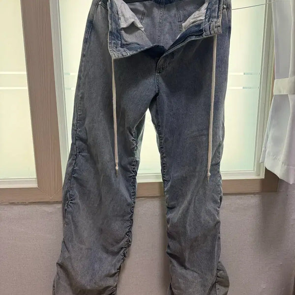 [BUNJANG] Wooyoungmi 24SS Shirring Wide Denim Pants Size 46 / 24ss 우영미 셔링 와이드 데님 46