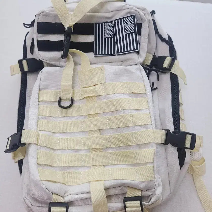 [BUNJANG] 50L Tactical Backpack White / 새것) 화이트/캠핑/군용/택티컬 백팩 50L