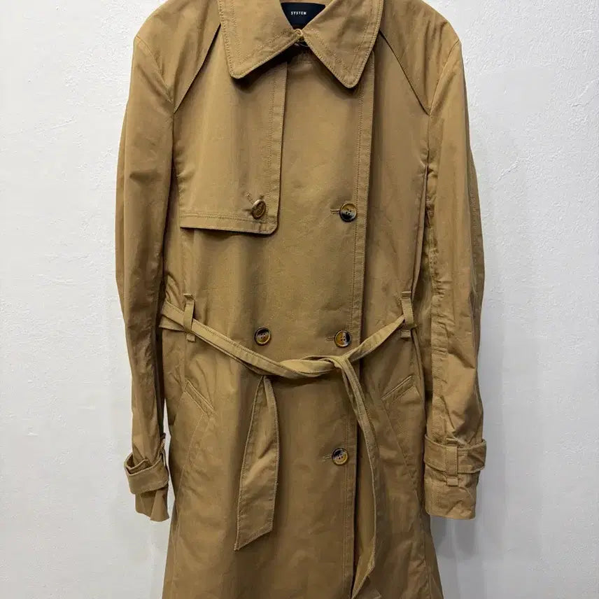 [BUNJANG] System Homme Beige Trench Coat Size 82 / 정품) 시스템 한섬 베이지 트렌치 코트 82