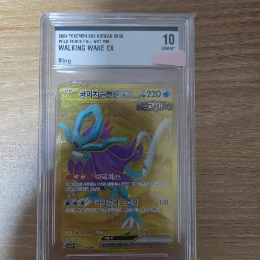 [BUNJANG] Pokemon Card "Grovyle" UR BRG 10 Graded / 포켓몬카드판매합니다(굽이치는물결 UR BRG10등급)