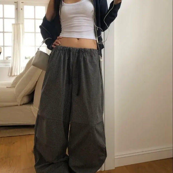 [BUNJANG] Lit Kim Checkered Pants / 릿킴 체크 팬츠